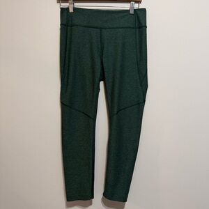 Outdoor Voices Heathered Green Leggings 24 inch inseam
